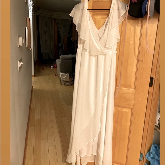 Never worn Baltic Born- Katya white ruffle dress maxi - Picture 1 of 2